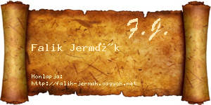 Falik Jermák névjegykártya